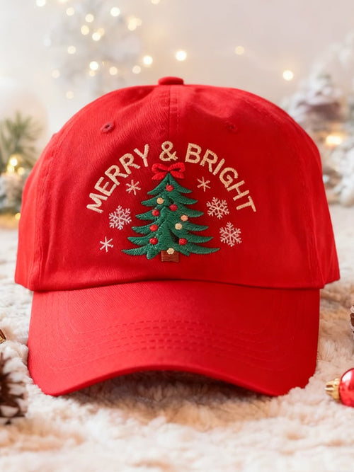 Unisex Vintage Christmas Art Design Print Hat