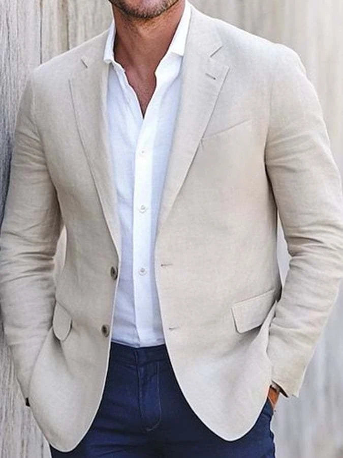 Men's Business Casual Lapel Suit