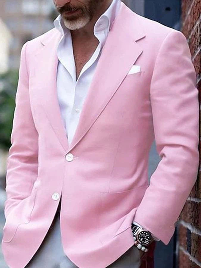 Men's Business Casual Lapel Suit