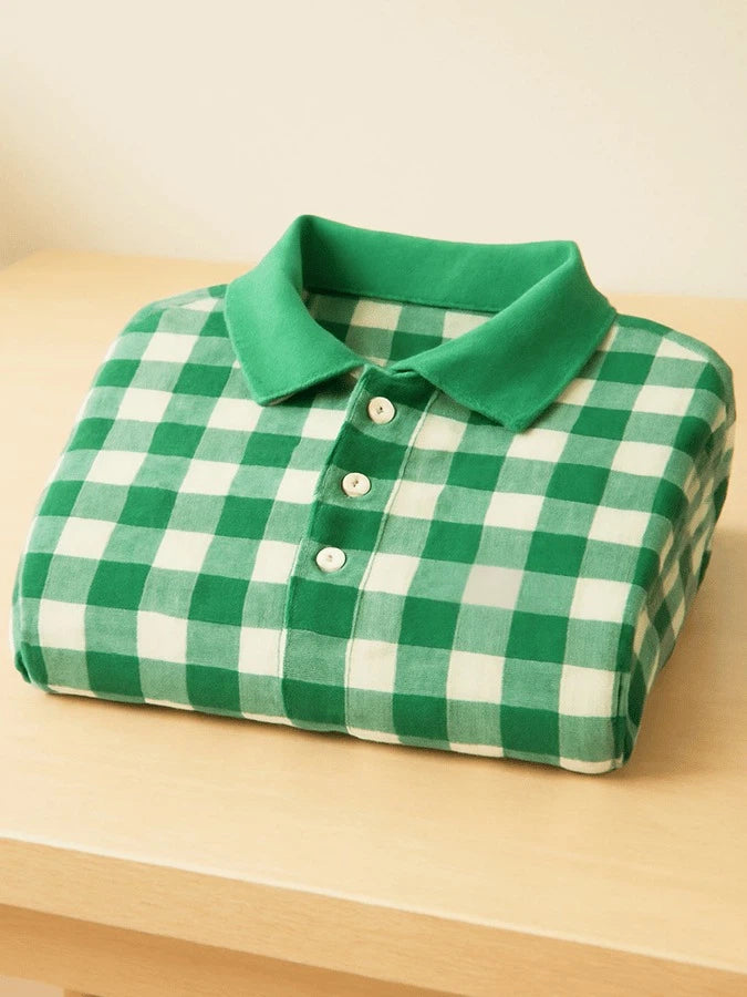 Men's Business Casual Printed Polo Shirt