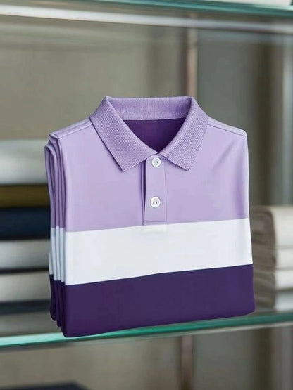 Men's Classic Business    Logo Short Sleeve Polo Shirt