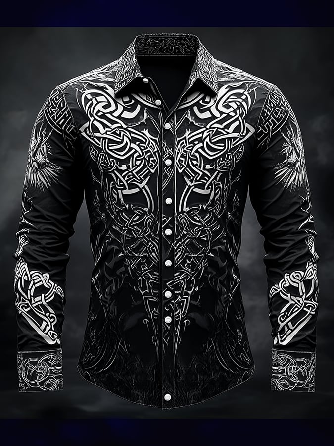 Men's Vintage Dark Viking Shirt
