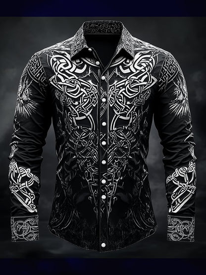 Men's Vintage Dark Viking Shirt