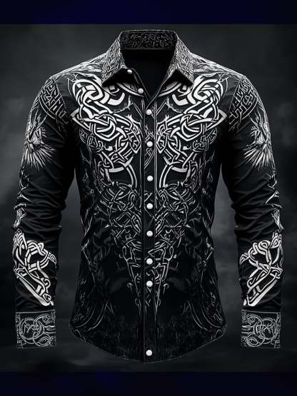 Men's Vintage Dark Viking Shirt