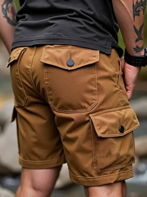 Men's Vintage Multi-Pocket Cargo Shorts
