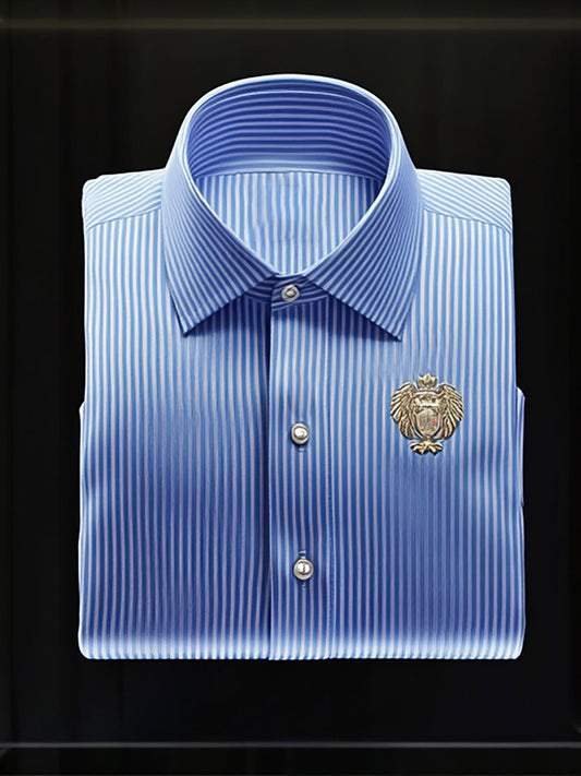 Men's Outdoor Casual Stripe Long Sleeve Shirt