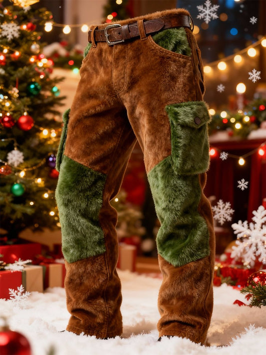 Men's Christmas Plush Trousers