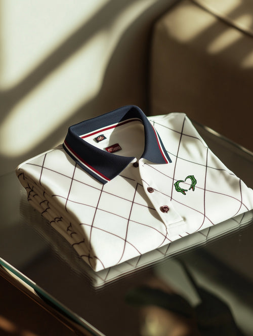 Men's Classic Business Old Money Button Short Sleeve Polo Shirt