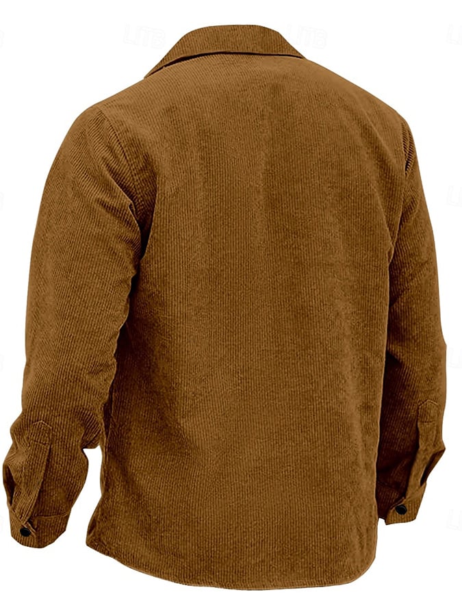 Men's Vintage Western Corduroy Shirt