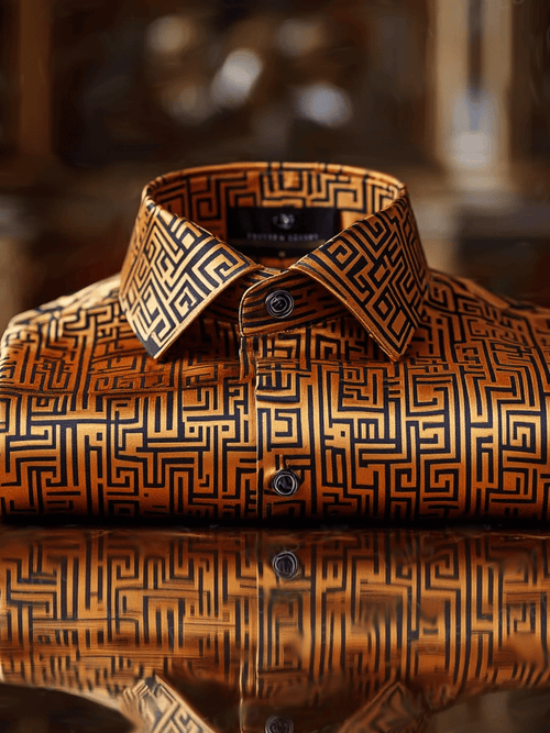Men's Vintage Luxury Long Sleeve Shirt