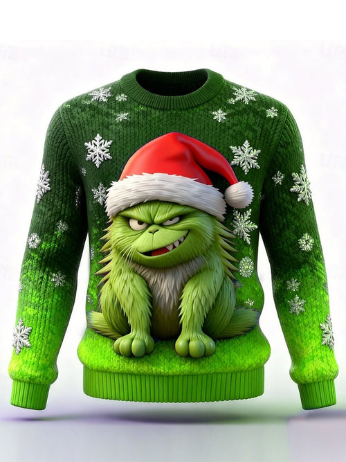 Men's 3D Printed Ugly Christmas Sweater