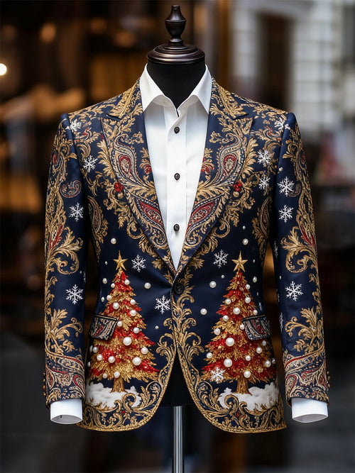 Men's Business Casual Christmas Suit Outerwear