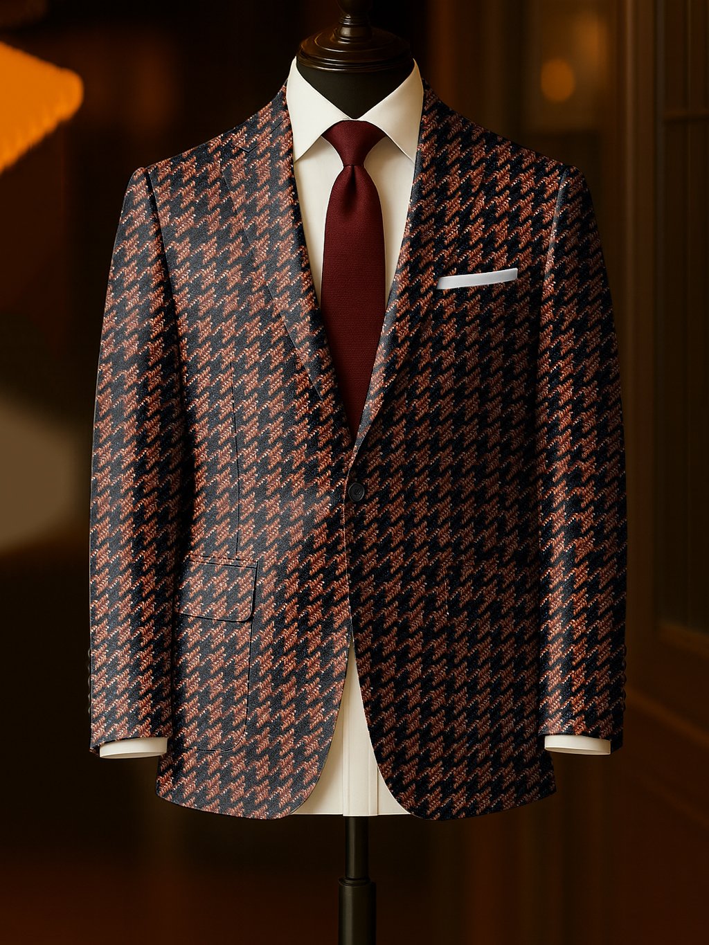 Men's Business Casual Large Pocket Notch Lapel Blazers