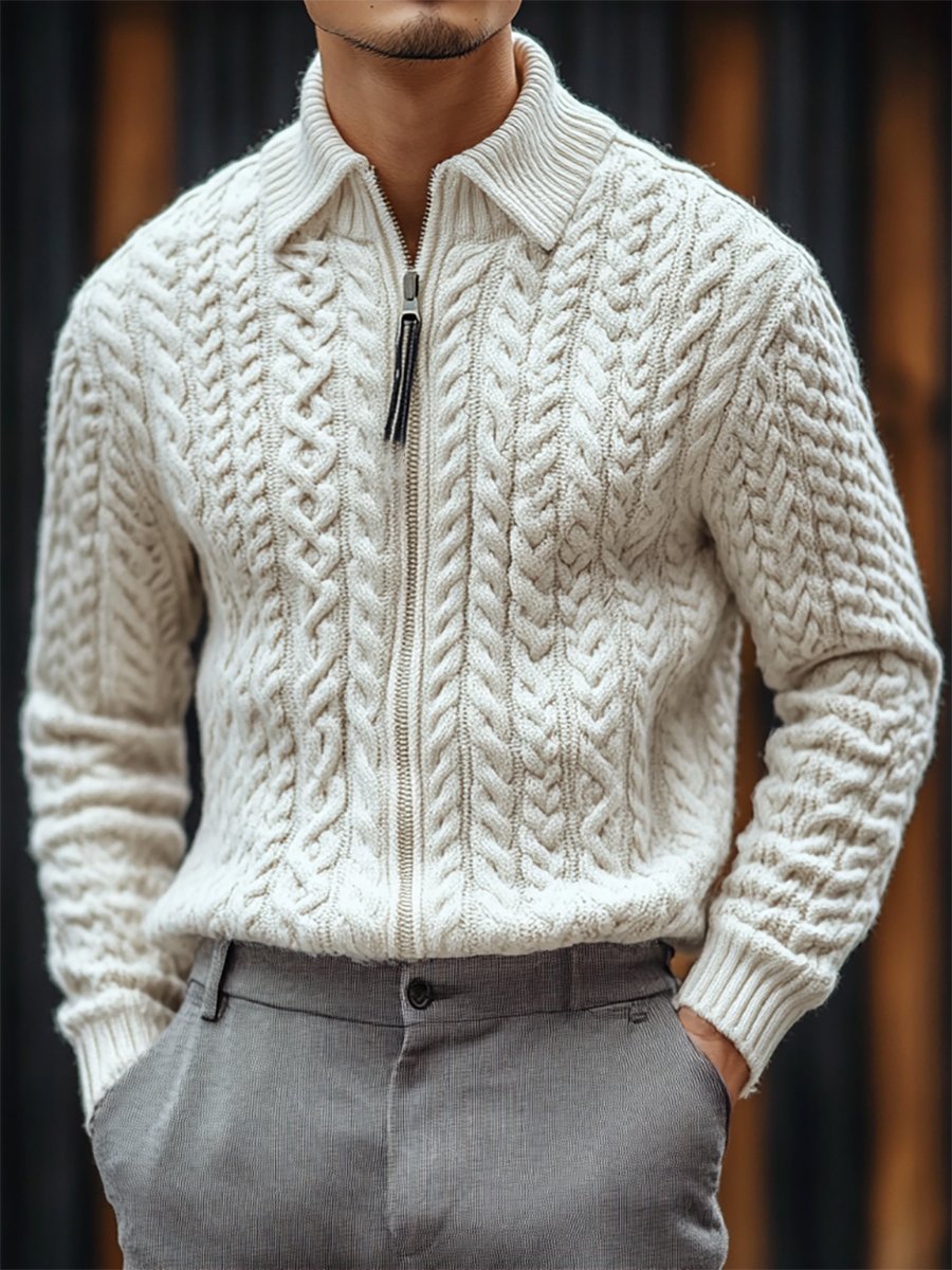 Men's Casual Business Knitted SweaterJacket