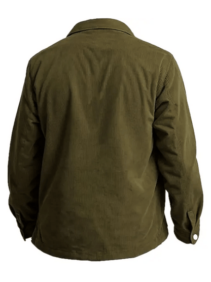 Men's Vintage Corduroy Pocket Lapel Outdoor Shirt Jacket