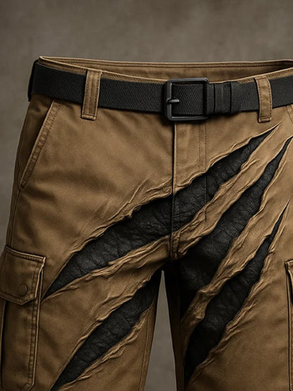 Men's Retro Outdoor Ripstop Multi-Purpose Cargo Shorts