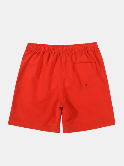 3 Pieces Contrast Waistband Swim Shorts