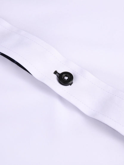Long Sleeve Contrast Dress Shirt