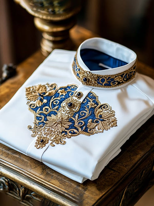 Men's Satin Luxury Business Long Sleeve Shirt