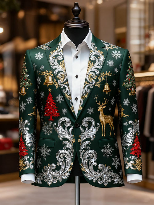 Men's Business Casual Christmas Suit Outerwear