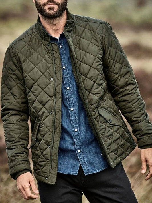 Men's Retro Pleated Cotton Casual Coat