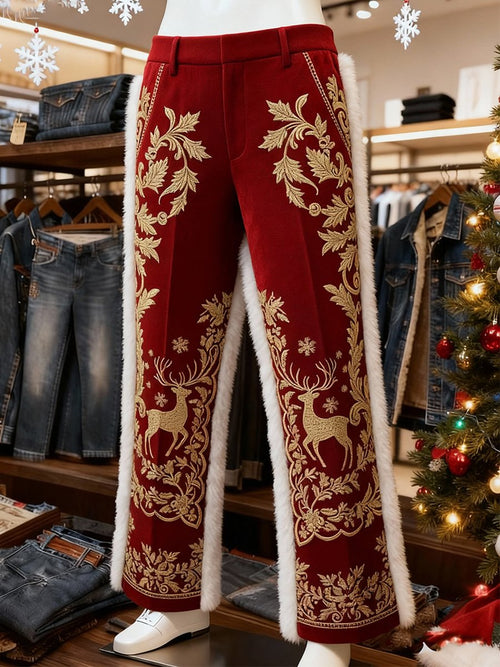 Comfortable Santa Claus Casual Pants, Luxury Christmas Pants