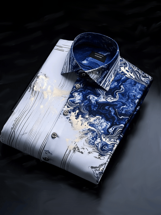 Men's Business Casual Long Sleeve Shirt