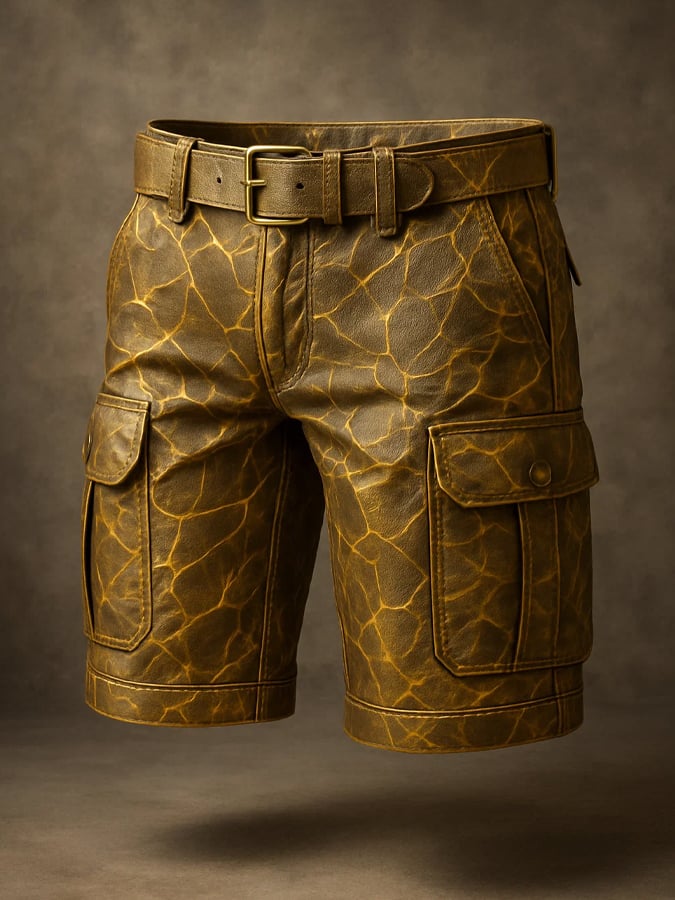 Men's Retro Outdoor Ripstop Multi-Purpose Cargo Shorts