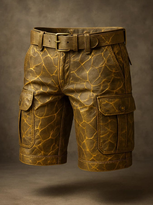 Men's Retro Outdoor Ripstop Multi-Purpose Cargo Shorts