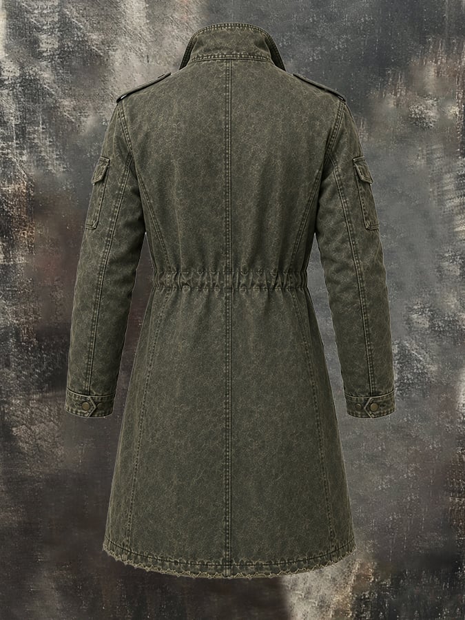 Men's Stylish Vintage Mid-Length Trench Coat
