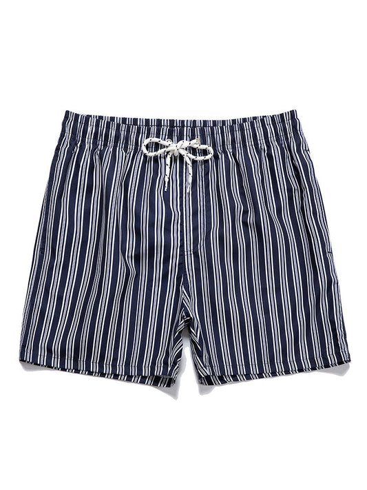 Striped Print Swim Shorts