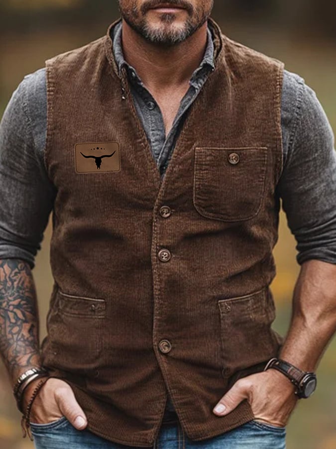 Men's Vintage Western Vest