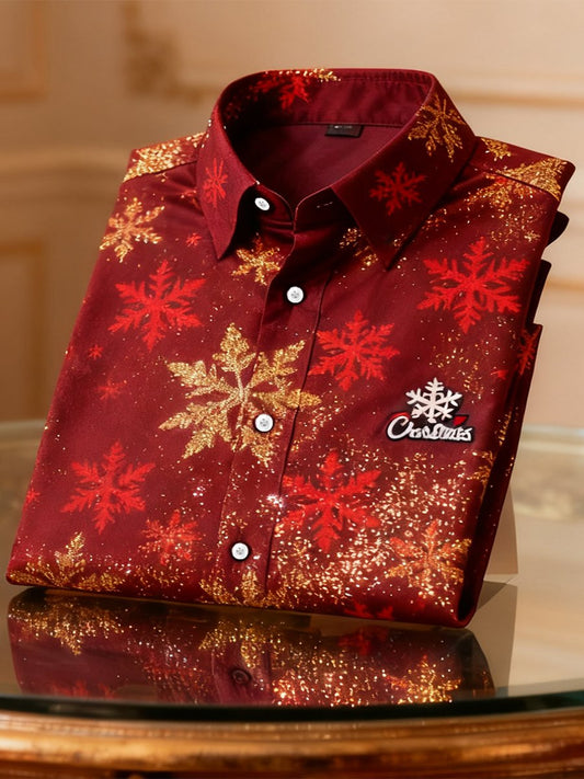 Men's Christmas Art Long-Sleeve Shirt