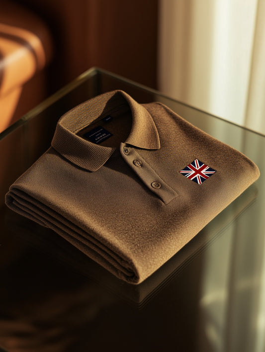 Men's Classic Business Old Money Button Short Sleeve Polo Shirt