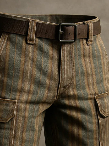 Men's Retro Outdoor Ripstop Multi-Purpose Cargo Shorts