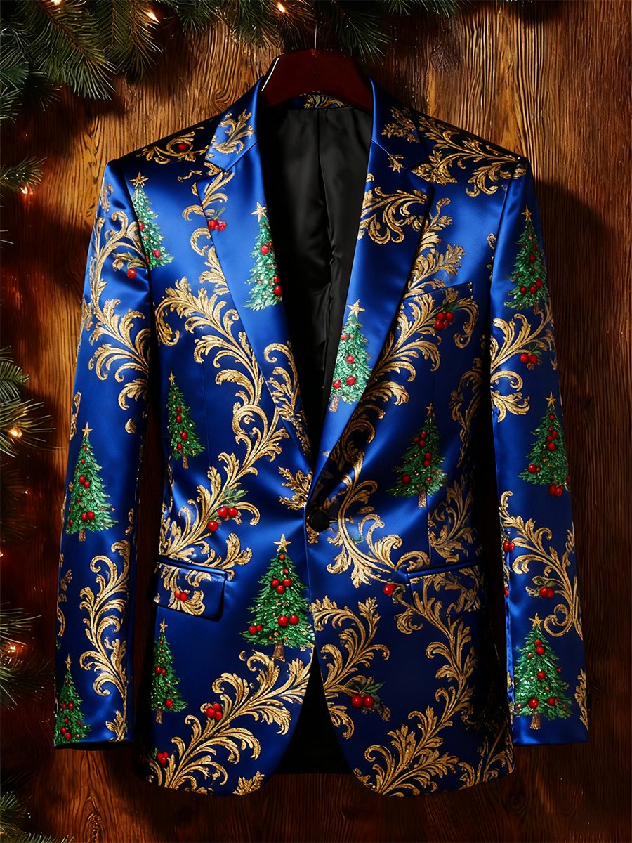 Men's Business Casual Christmas Suit Outerwear