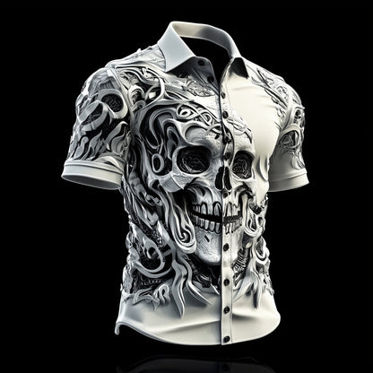 Men's Vintage Viking Skull Shirt