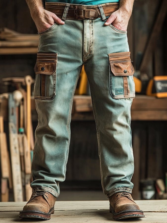 Men's Retro Outdoor Functional Overalls