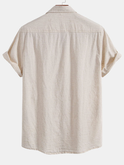 Linen Pocket Button Up Shirt