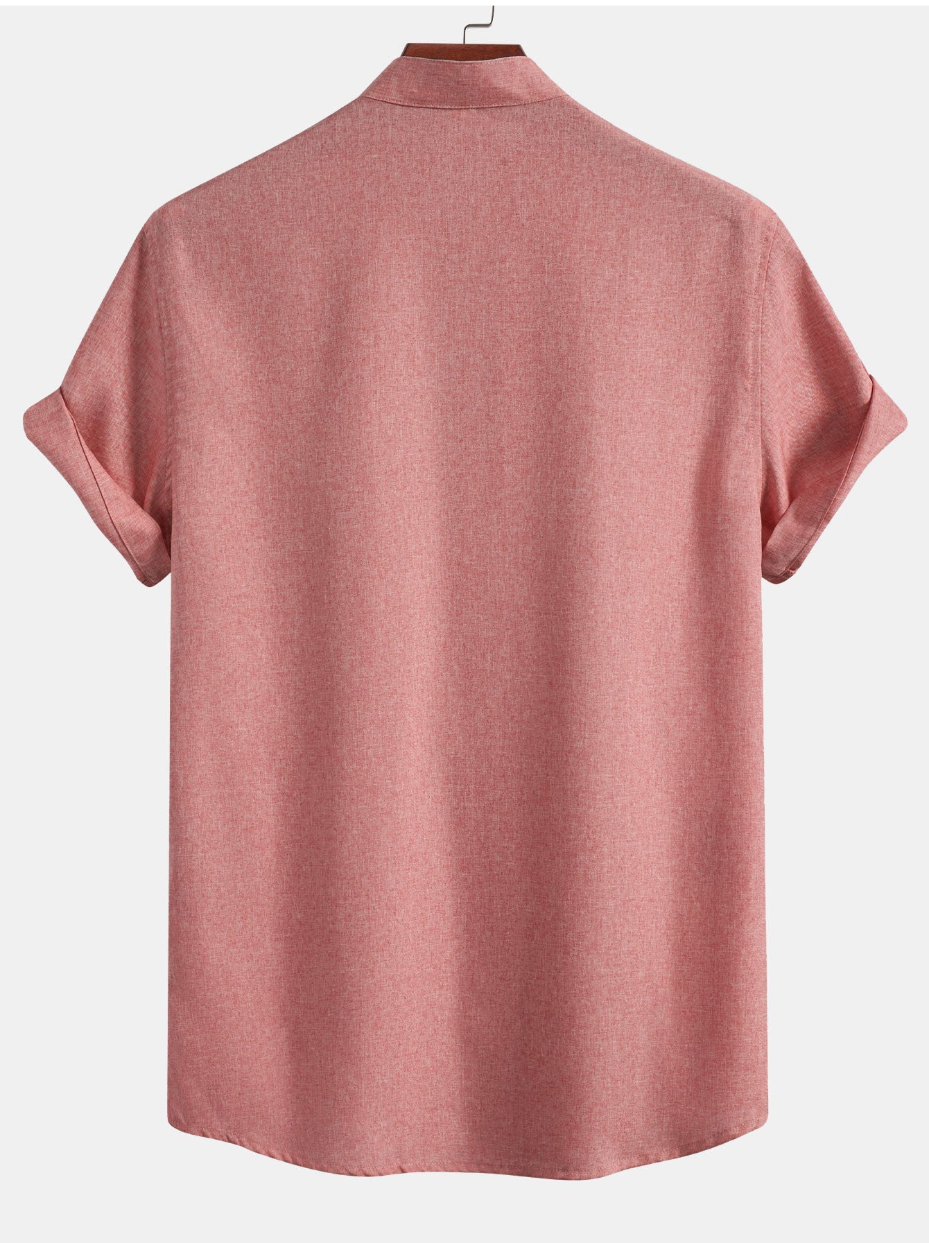 Contrast Pocket Stand Collar Shirt