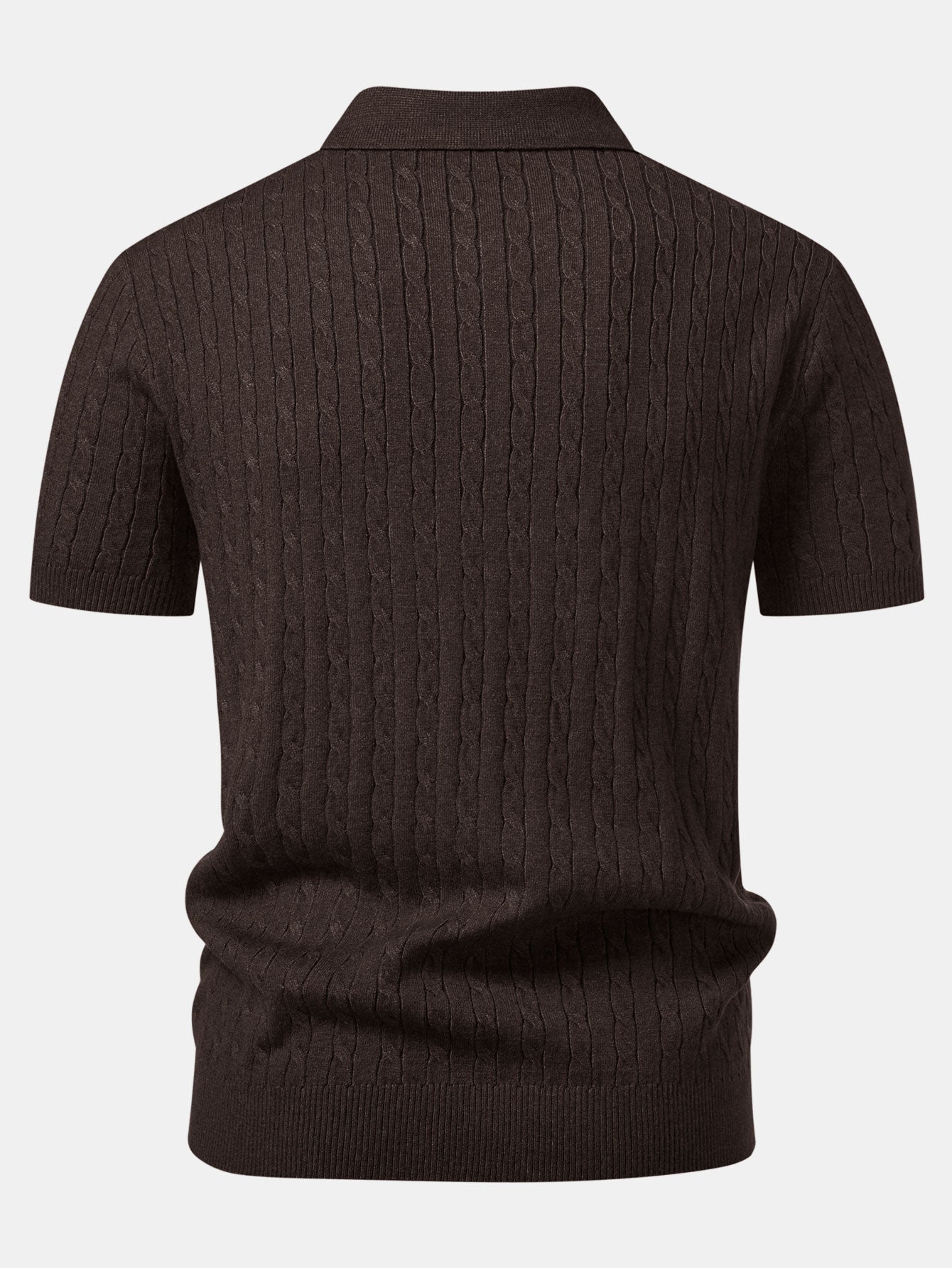 Twisted Jacquard Knit Polo