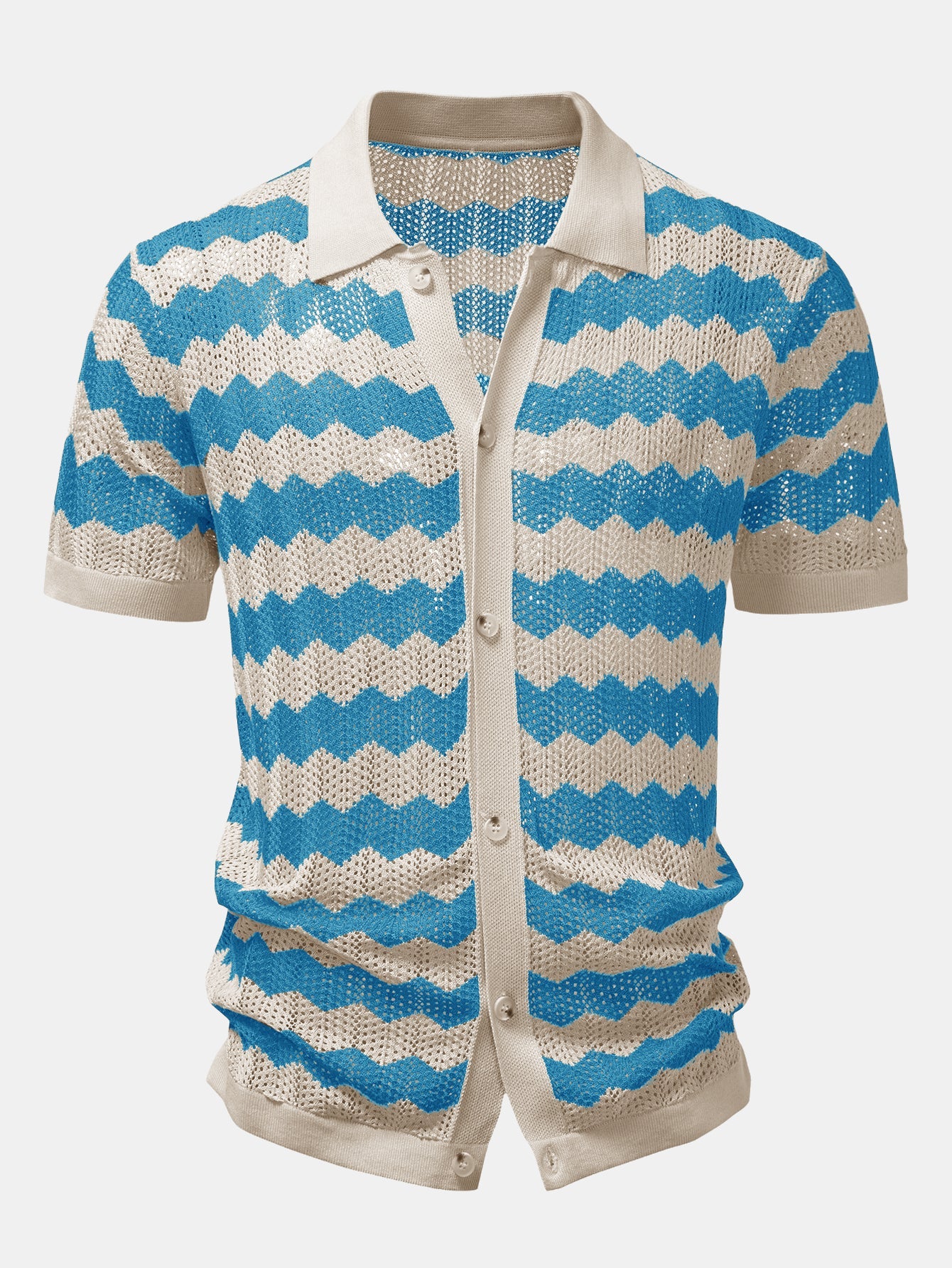 Wave Crochet Shirt