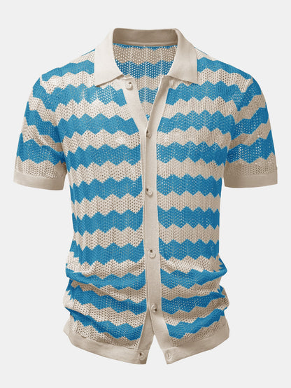 Wave Crochet Shirt