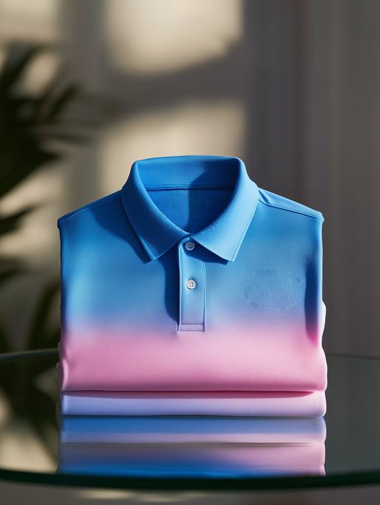 Men's Classic Business Old Money Button Short Sleeve Polo Shirt