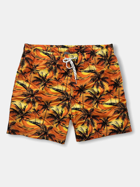 Palm Tree Print Swim Shorts