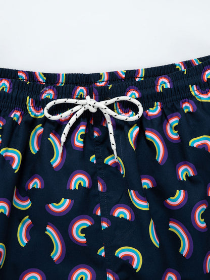 Rainbow Print Swim Shorts