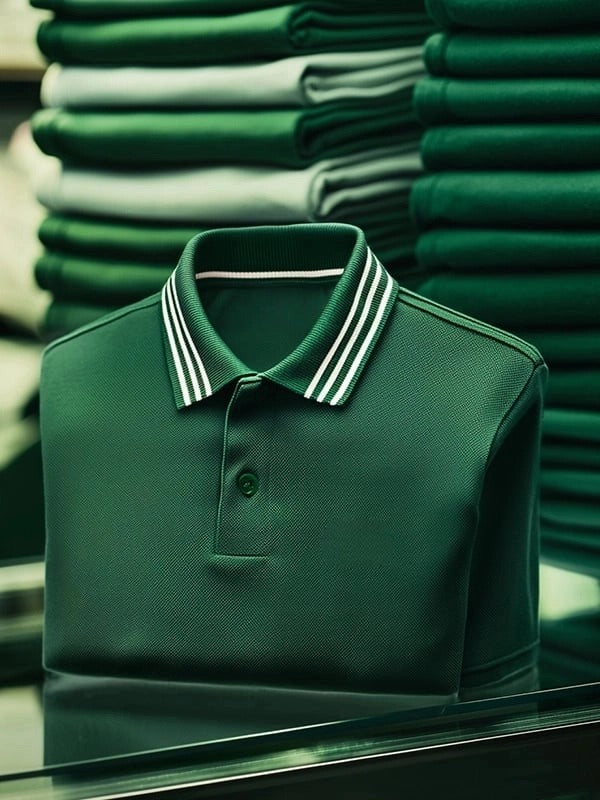 Men's Classic Business    Logo Short Sleeve Polo Shirt