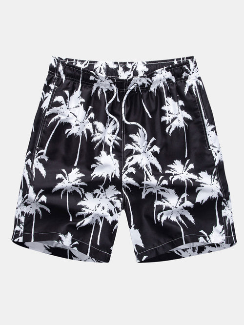 Palm Tree Print Swim Shorts