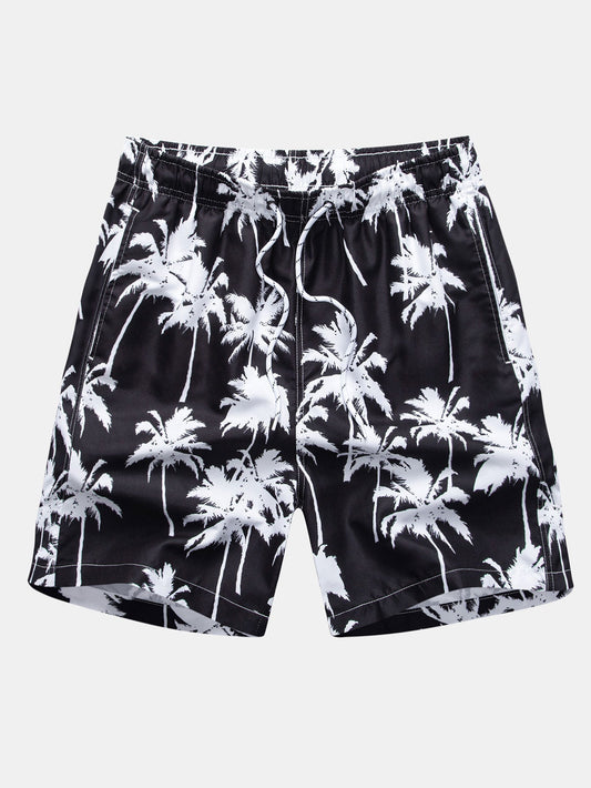 Palm Tree Print Swim Shorts