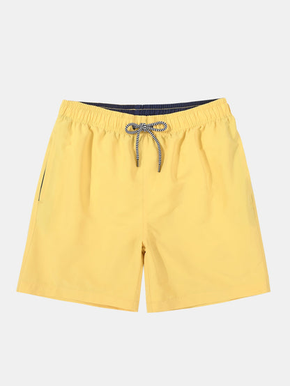 Contrast Waistband Swim Shorts
